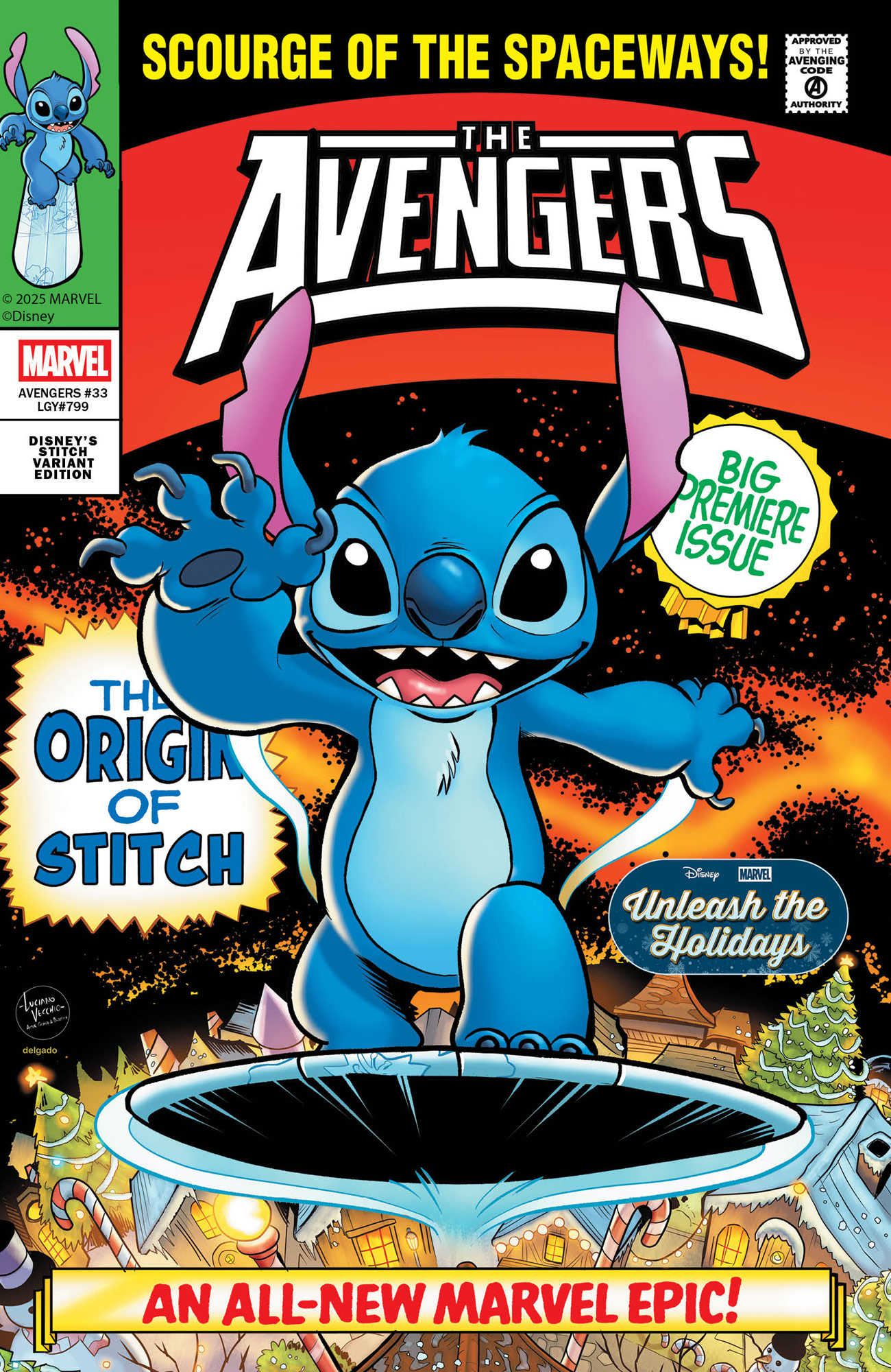 DISNEY STITCH UNLEASH THE HOLIDAYS Variant