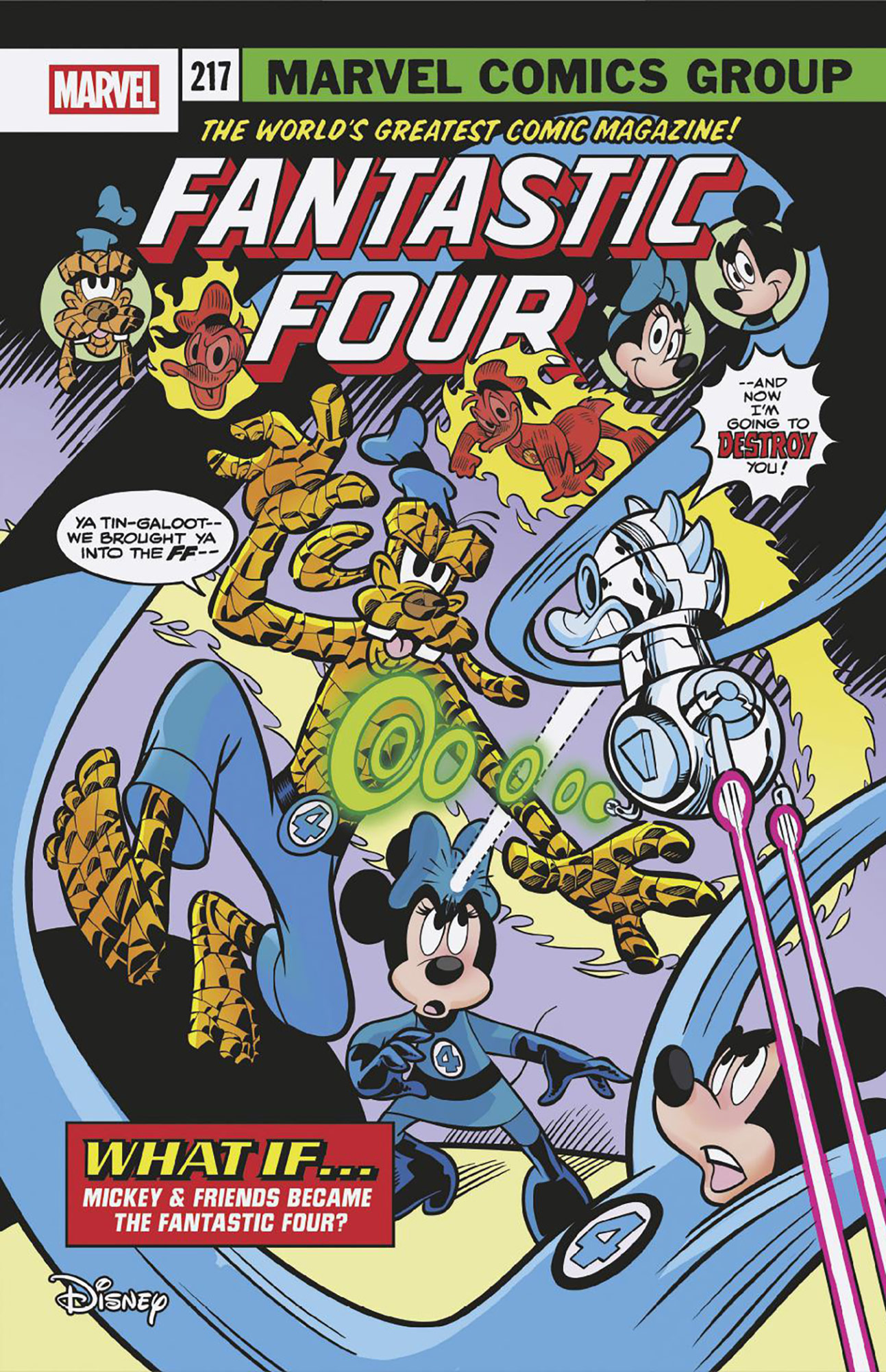 DISNEY WHAT IF? FANTASTIC FOUR HOMAGE Variant