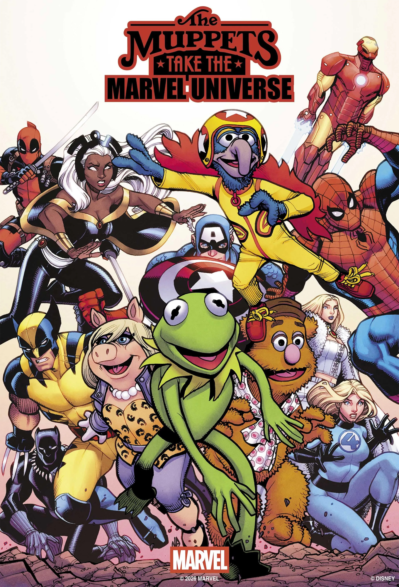 THE MUPPETS TAKE THE MARVEL UNIVERSE #1 - Main Cover by Nick Bradshaw