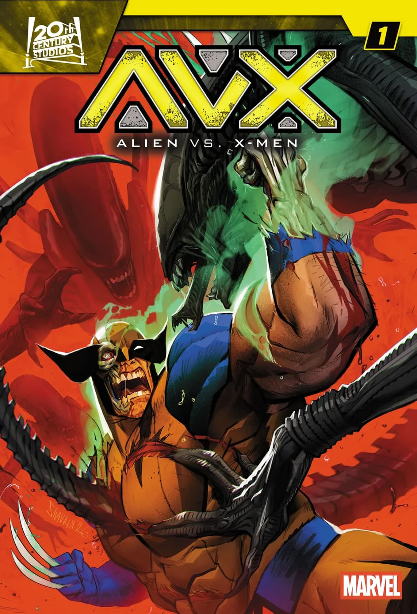ALIEN VS. X-MEN #1 - Variant Cover by Ivan Shavrin