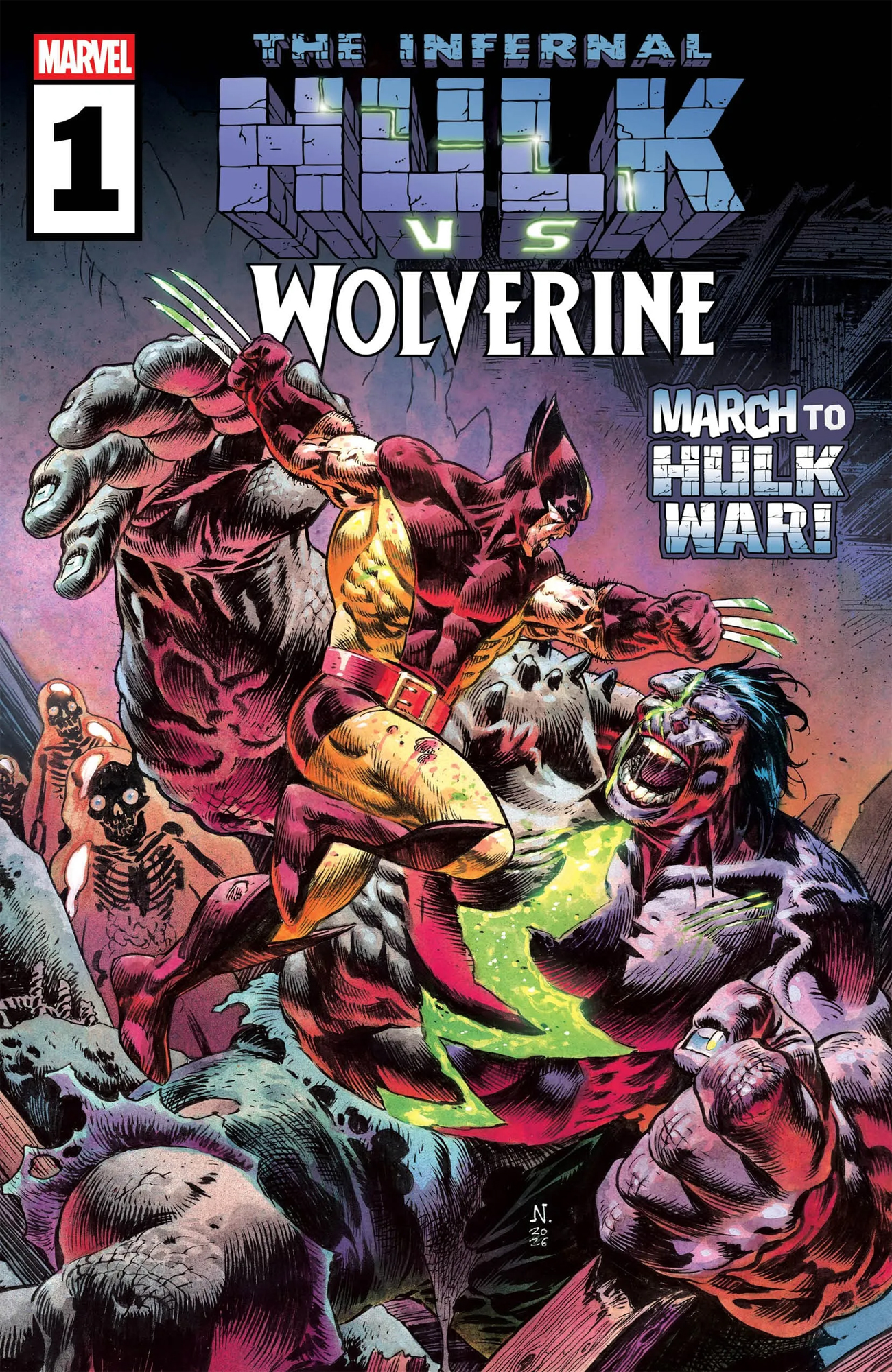 INFERNAL HULK VS. WOLVERINE #1 Main Cover by Nic Klein