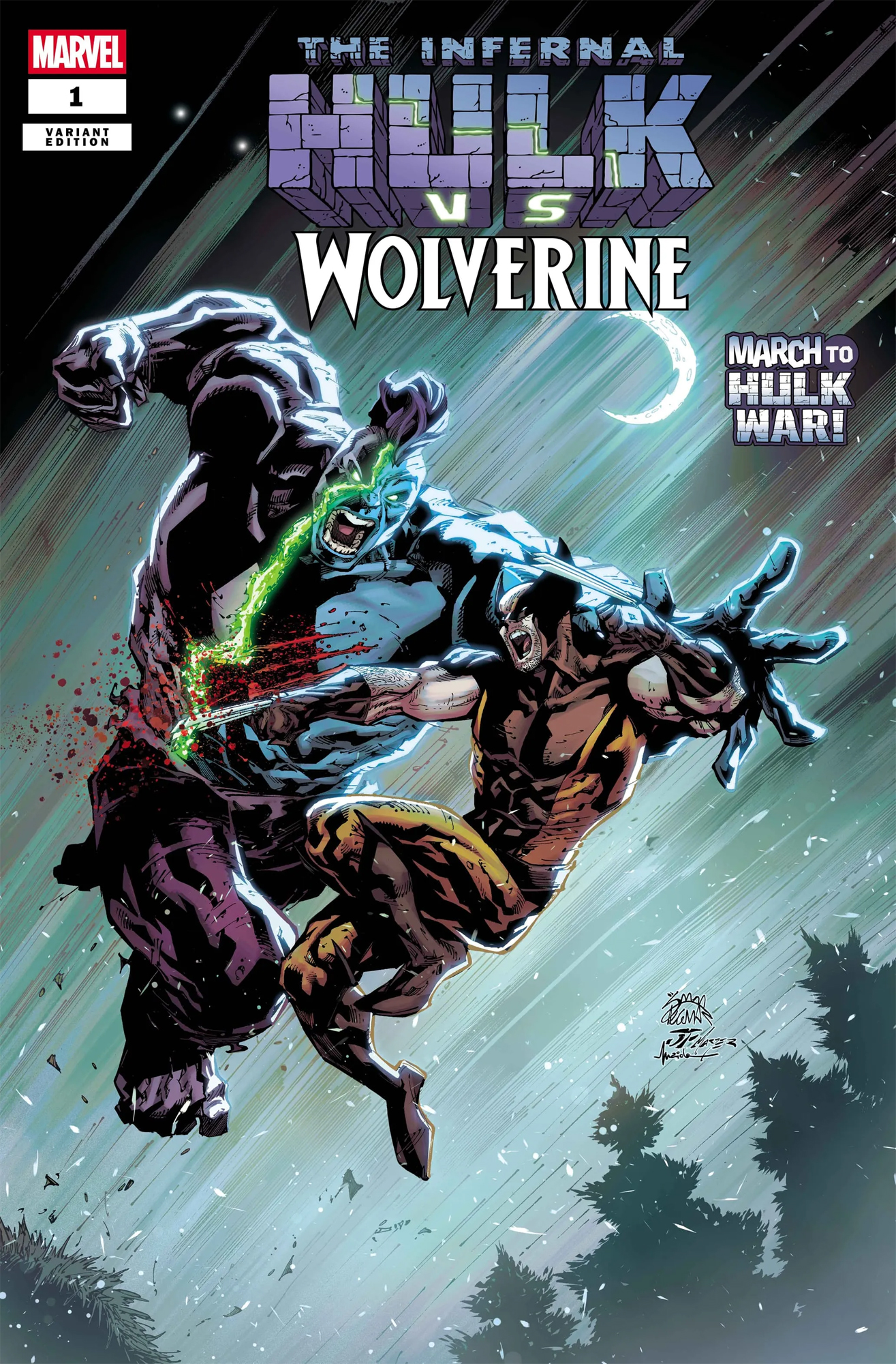 INFERNAL HULK VS. WOLVERINE #1 Variant Cover by Ryan Stegman