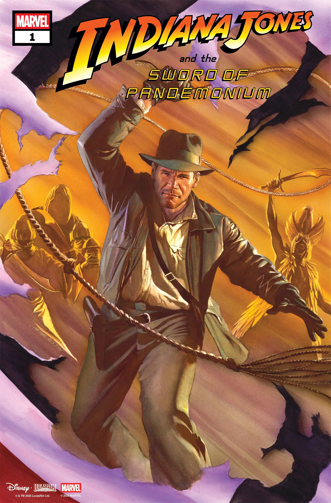 Indiana Jones and the Sword of Pandemonium #1 - Variant Cover by Alex Ross