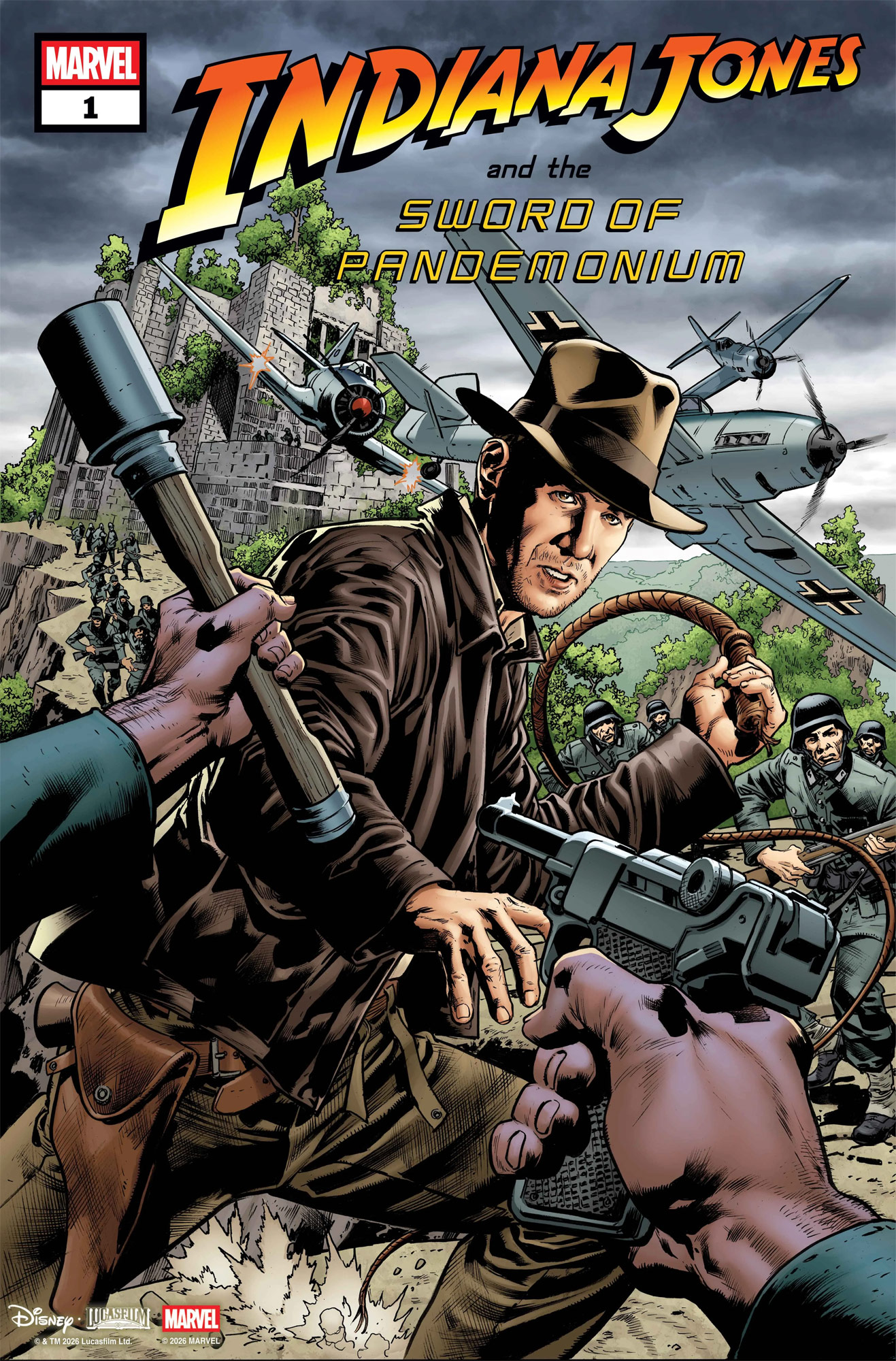 Indiana Jones and the Sword of Pandemonium #1 - Main Cover by Bryan Hitch